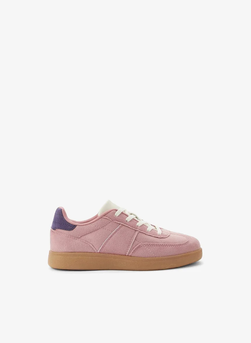 Little Missy Girls Lace-Up Sneakers